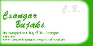 csongor bujaki business card